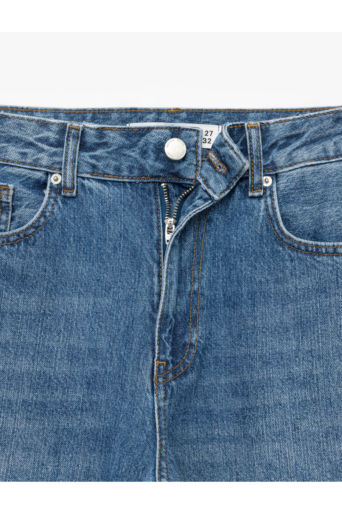 Pamuklu Bol Kalıp Düğmeli Cep Detaylı Baggy Jean Pantolon - Baggy Jeans