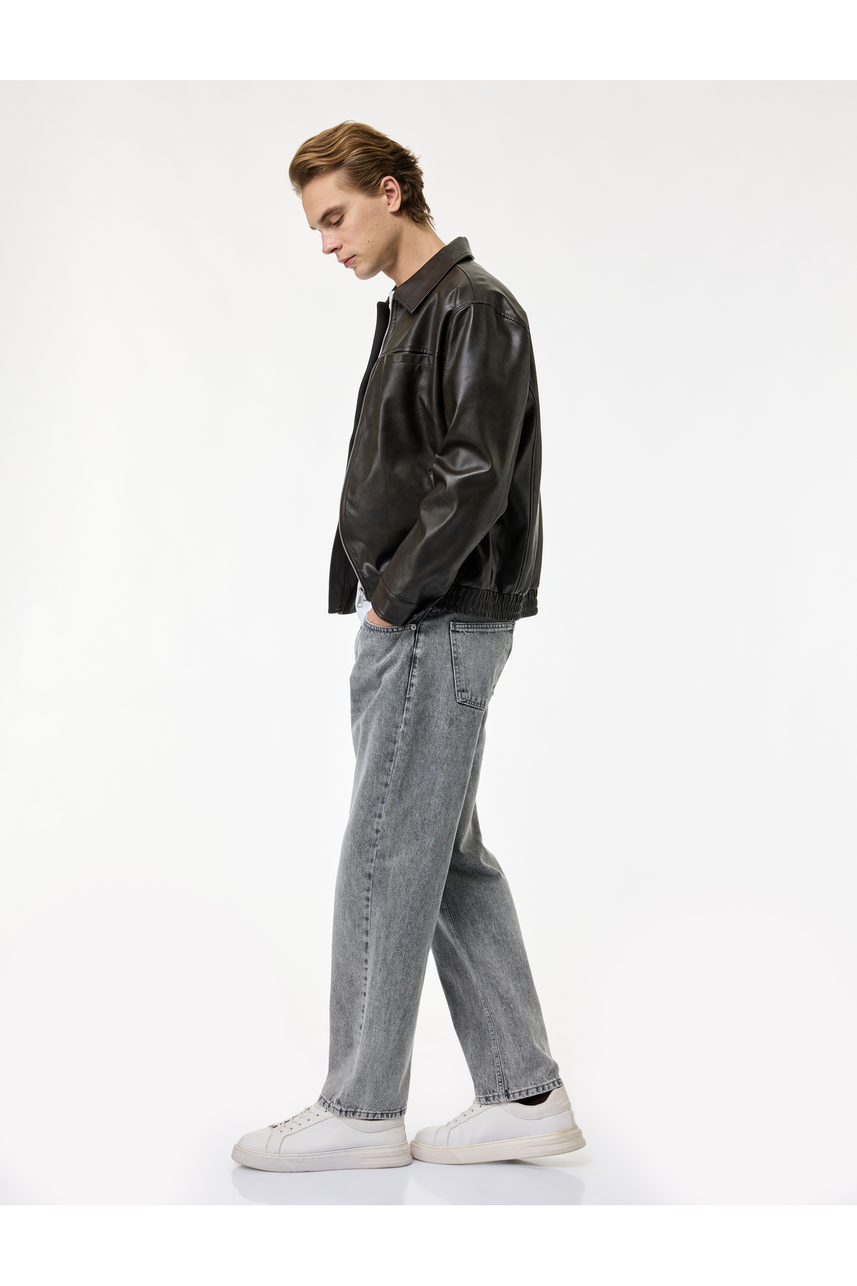 Pamuklu Bol Normal Bel Baggy Jean Pantolon