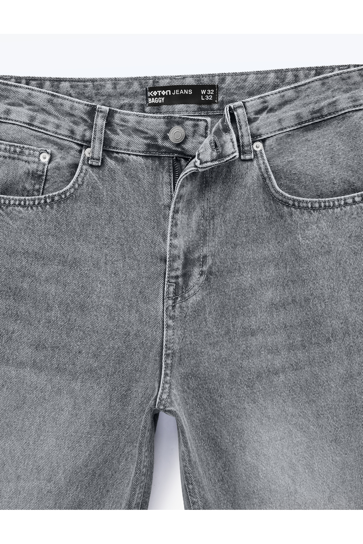 Pamuklu Bol Normal Bel Baggy Jean Pantolon