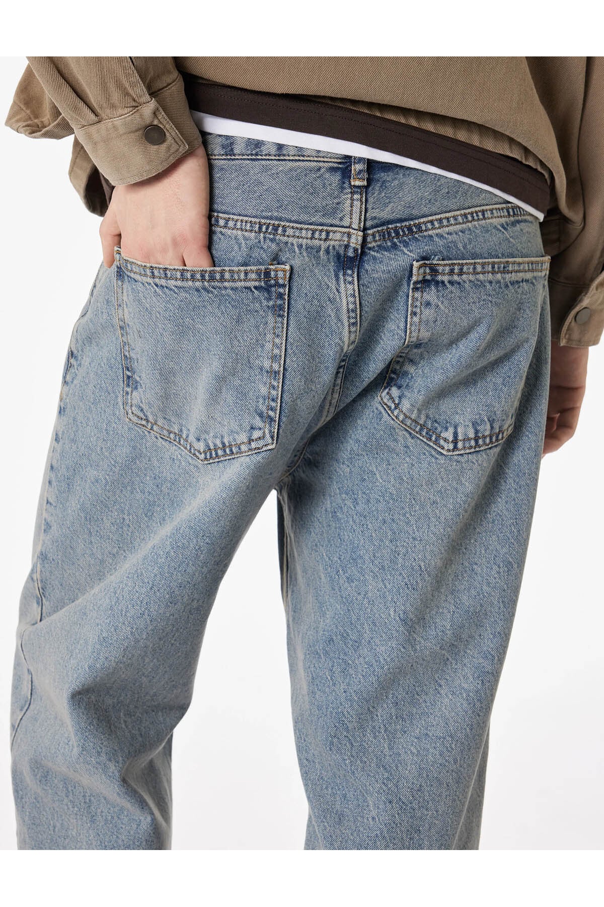 Pamuklu Bol Oversize Normal Paça Baggy Jean Pantolon
