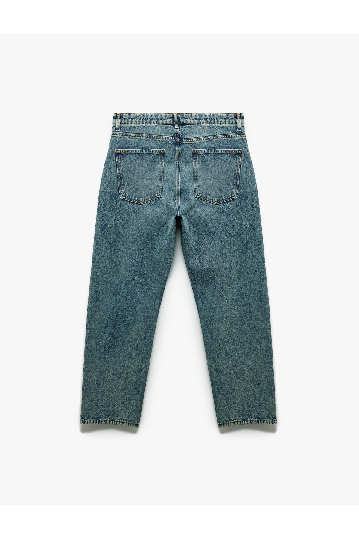 Pamuklu Cep Detaylı Bol Baggy Jean Pantolon