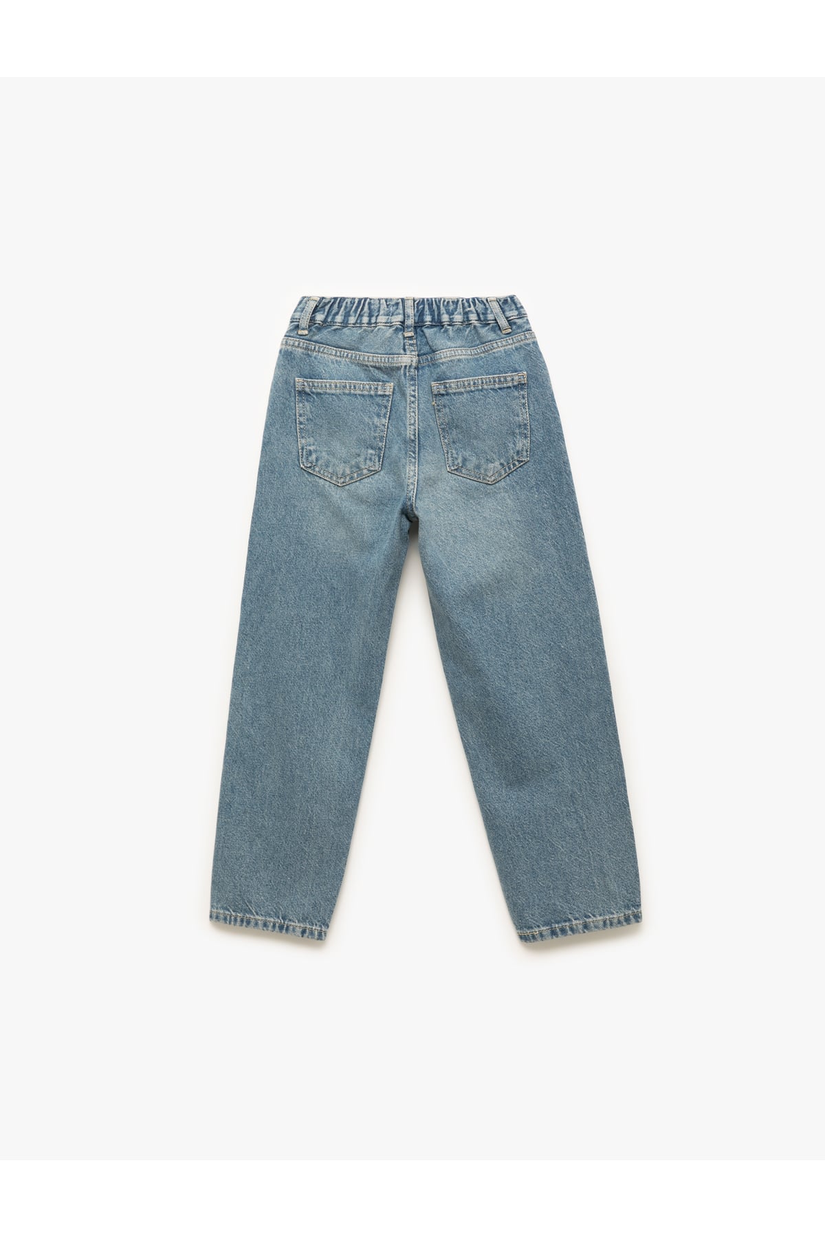 Pamuklu Cepli Rahat Kesim Denim Pantolon