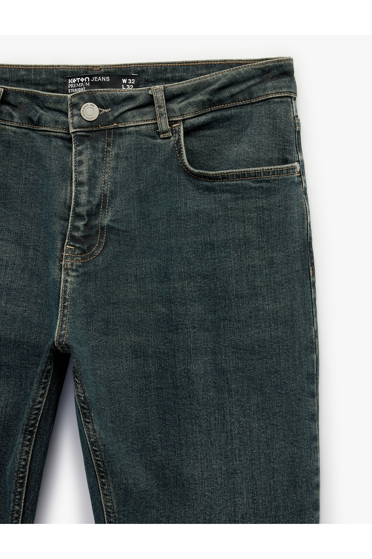 Pamuklu Düz Paça Normal Bel Straight Fit Jean Pantolon - Mark Jean