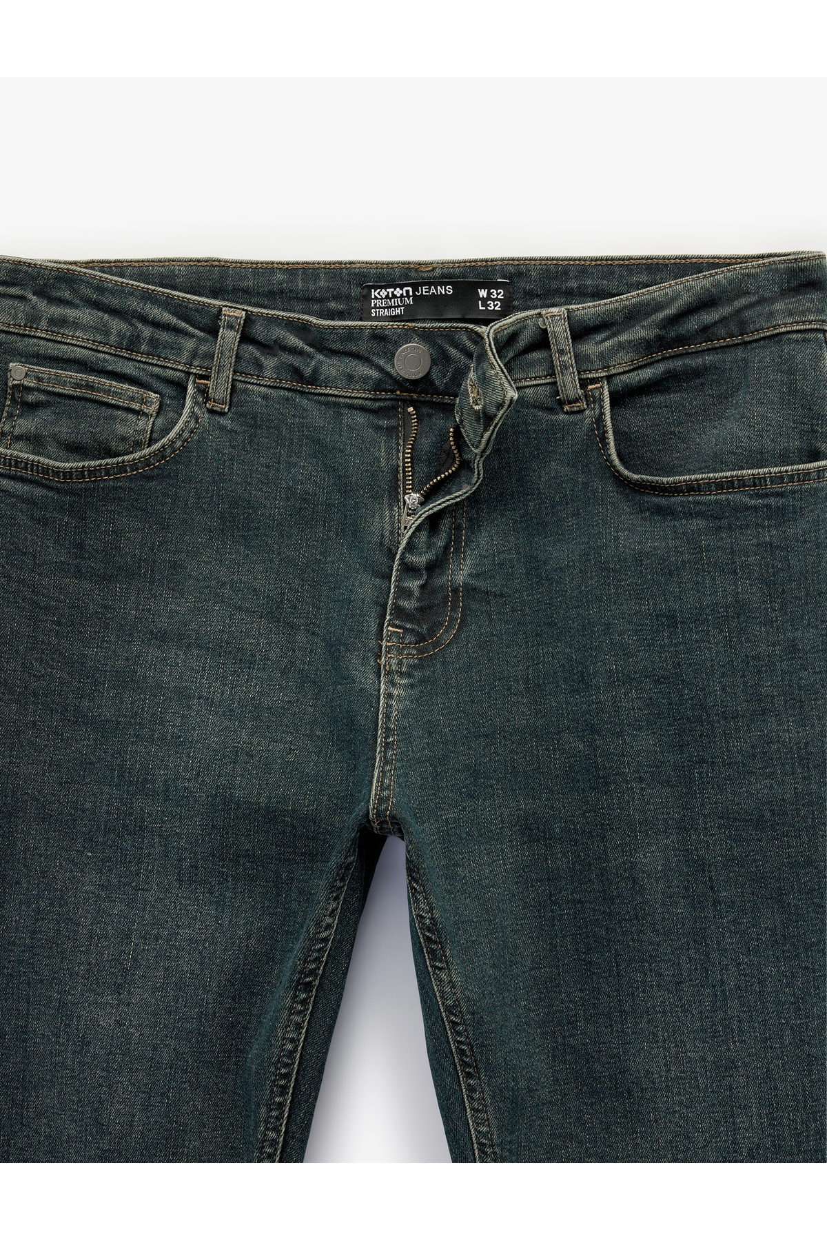 Pamuklu Düz Paça Normal Bel Straight Fit Jean Pantolon - Mark Jean