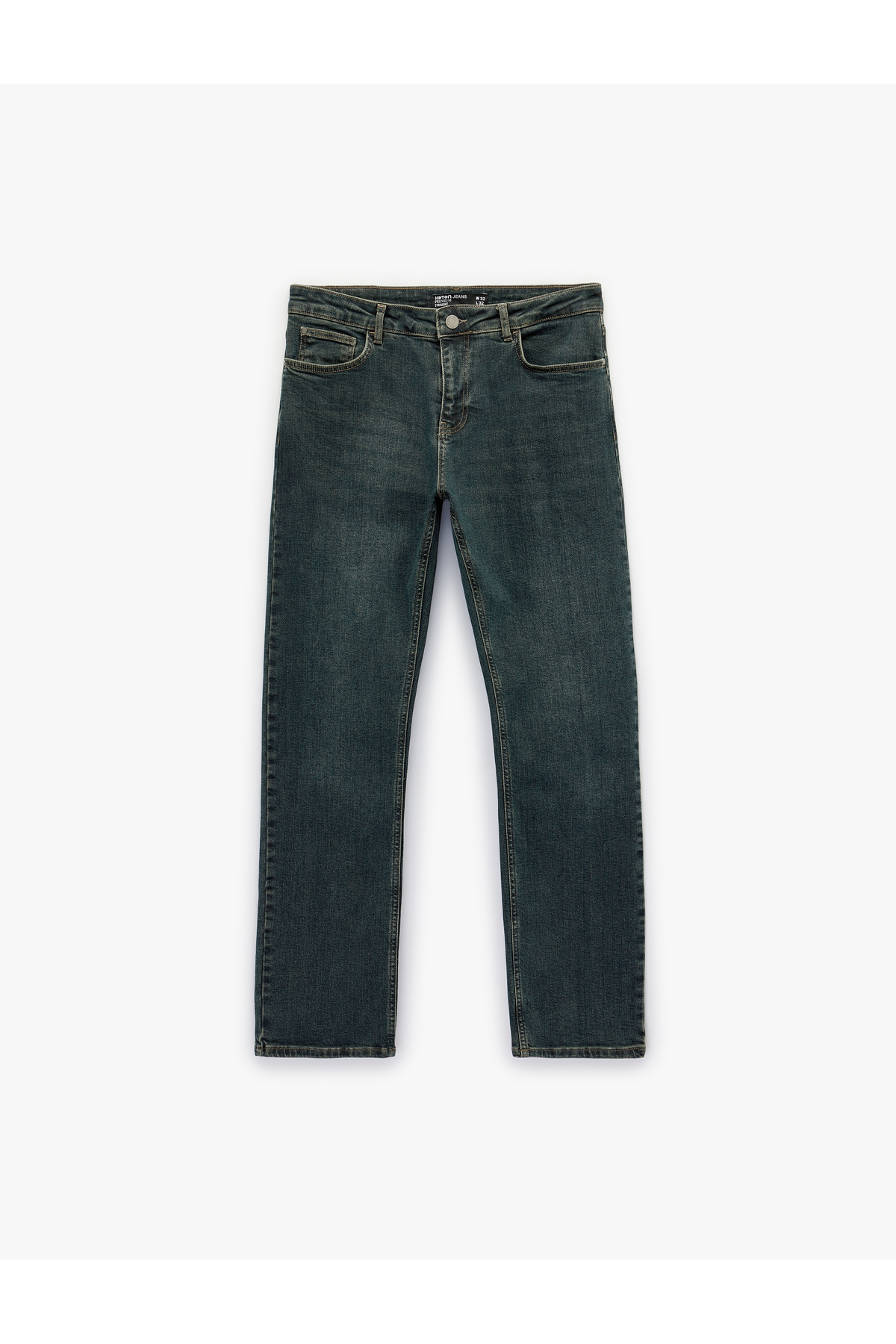 Pamuklu Düz Paça Normal Bel Straight Fit Jean Pantolon - Mark Jean