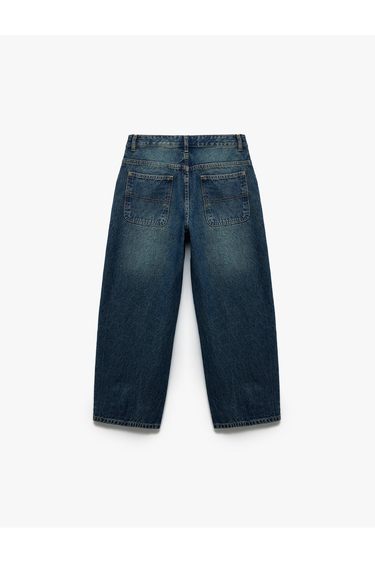 Pamuklu Geniş Paça Denim Pantolon - Loose Fit Jean