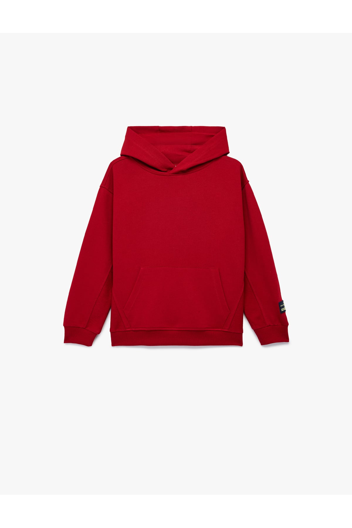 Pamuklu Kanguru Cepli Uzun Kollu Kapüşonlu Oversize Sweatshirt