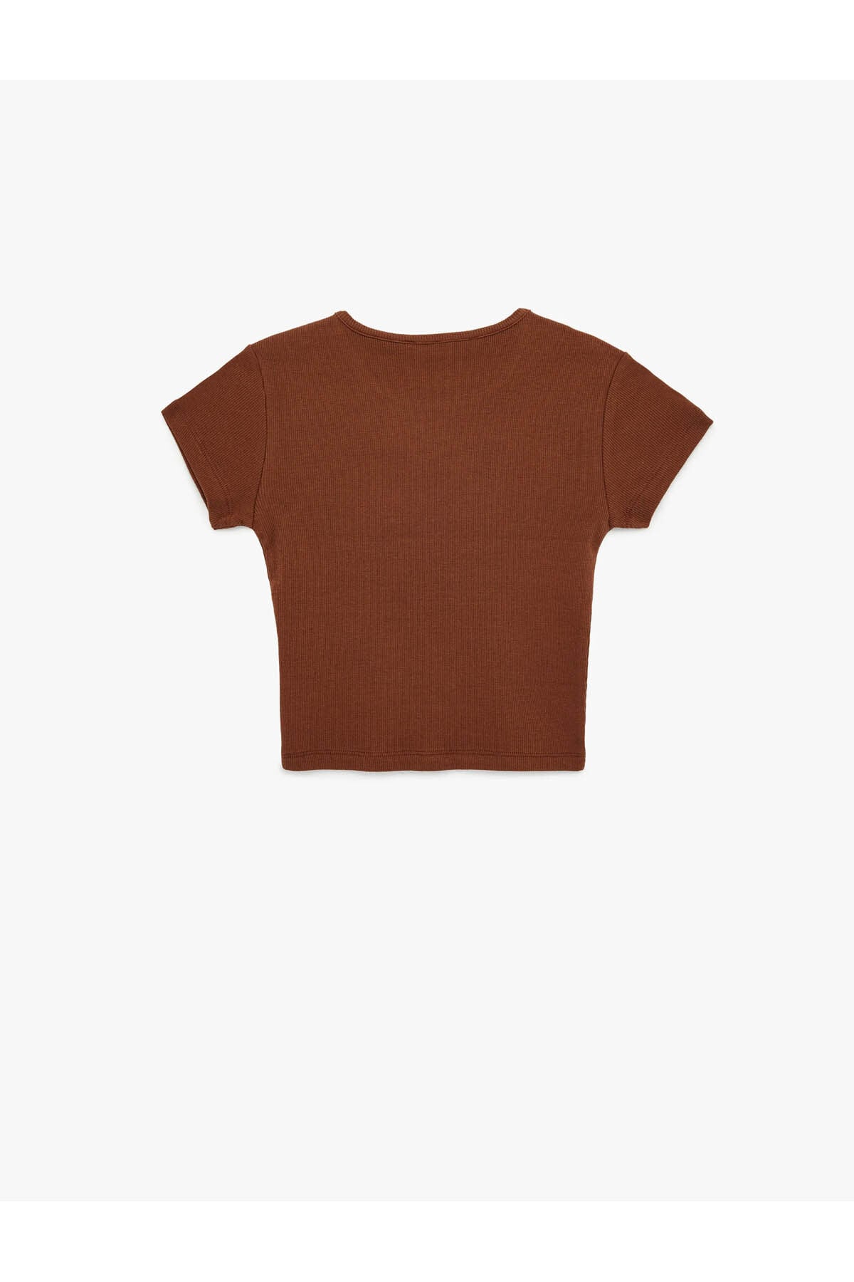 Pamuklu Kısa Kollu Bisiklet Yaka Slim Fit Kaşkorse Tişört