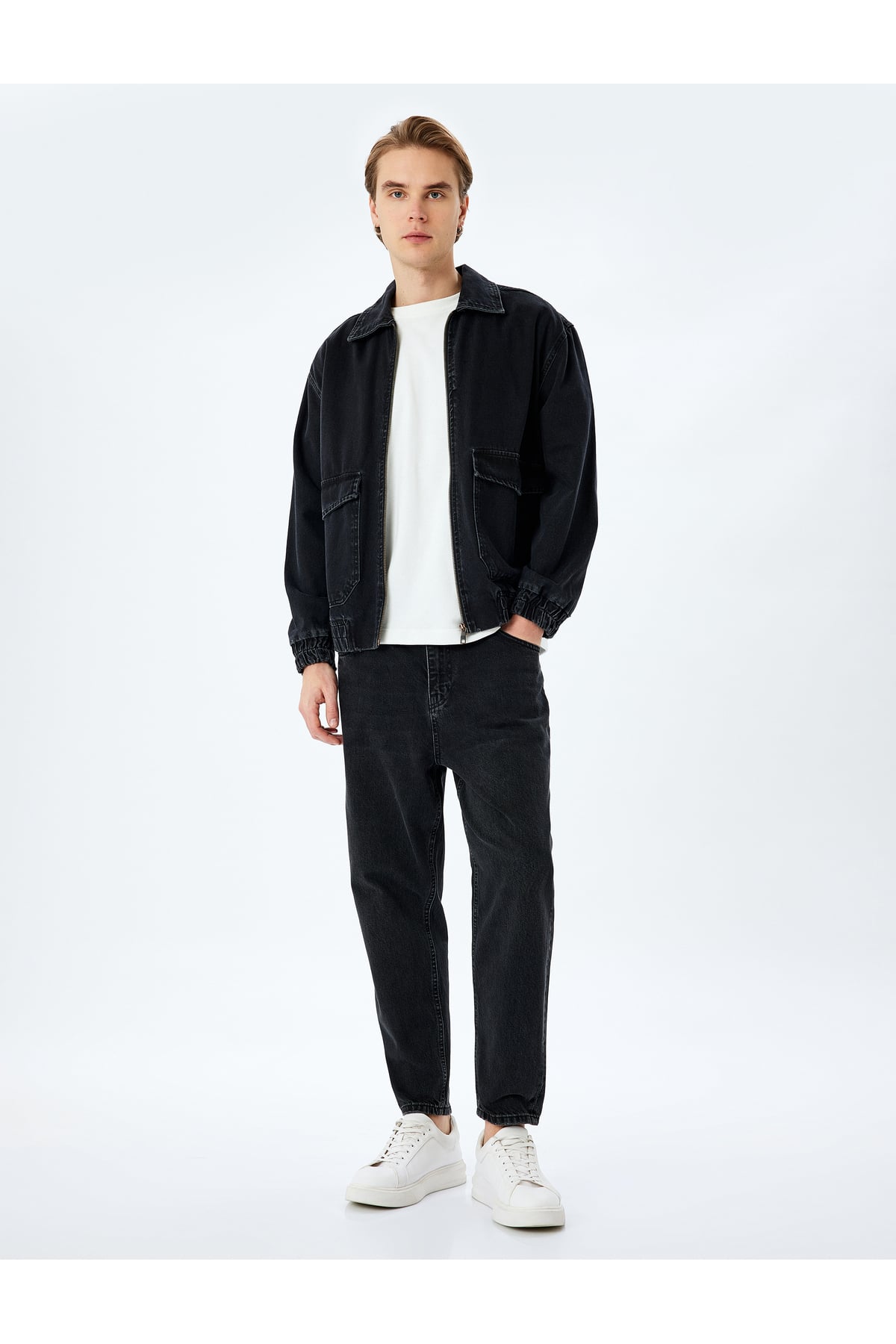 Pamuklu Normal Bel Loose Fit Jean Pantolon - Steve Jean