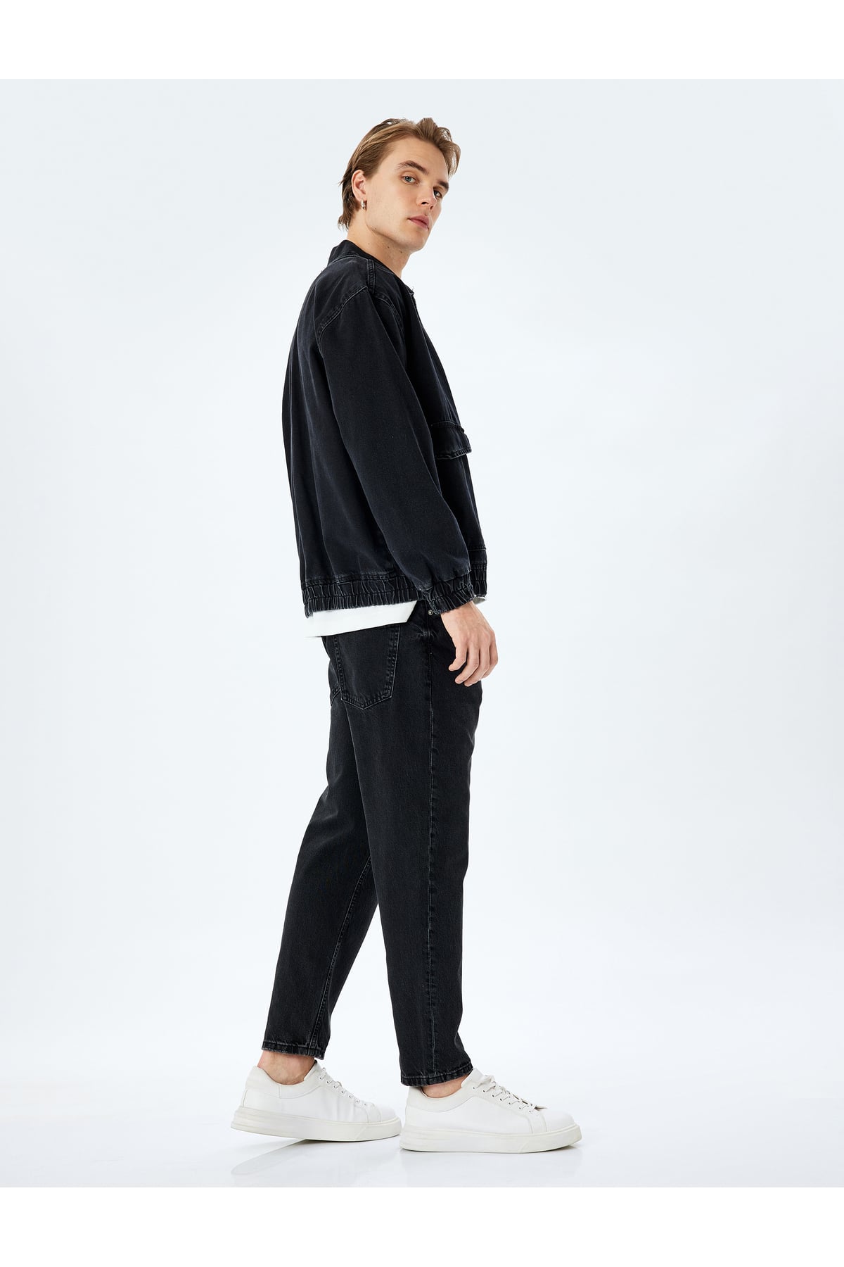 Pamuklu Normal Bel Loose Fit Jean Pantolon - Steve Jean