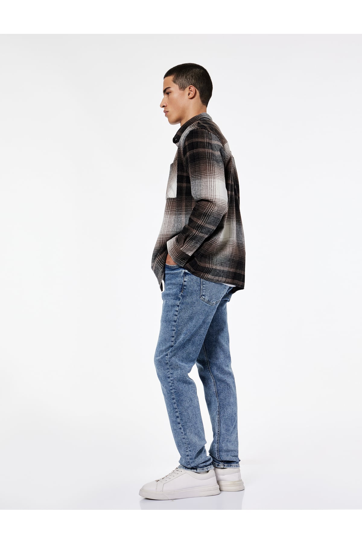 Pamuklu Normal Bel Slim Fit Jean Pantolon - Brad Jean