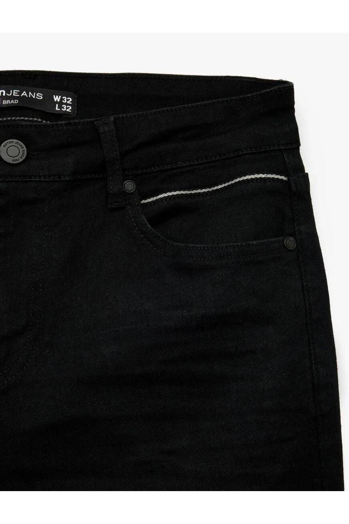 Pamuklu Normal Bel Slim Fit Jean Pantolon - Brad Jean