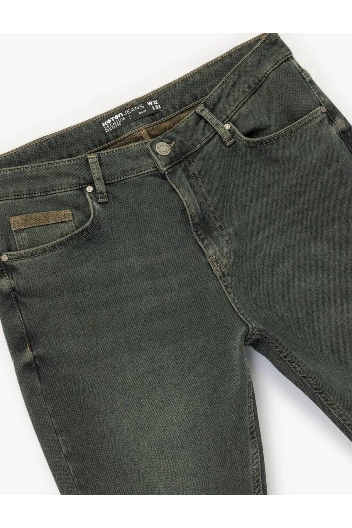 Pamuklu Normal Bel Slim Fit Jean Pantolon - Brad Jean