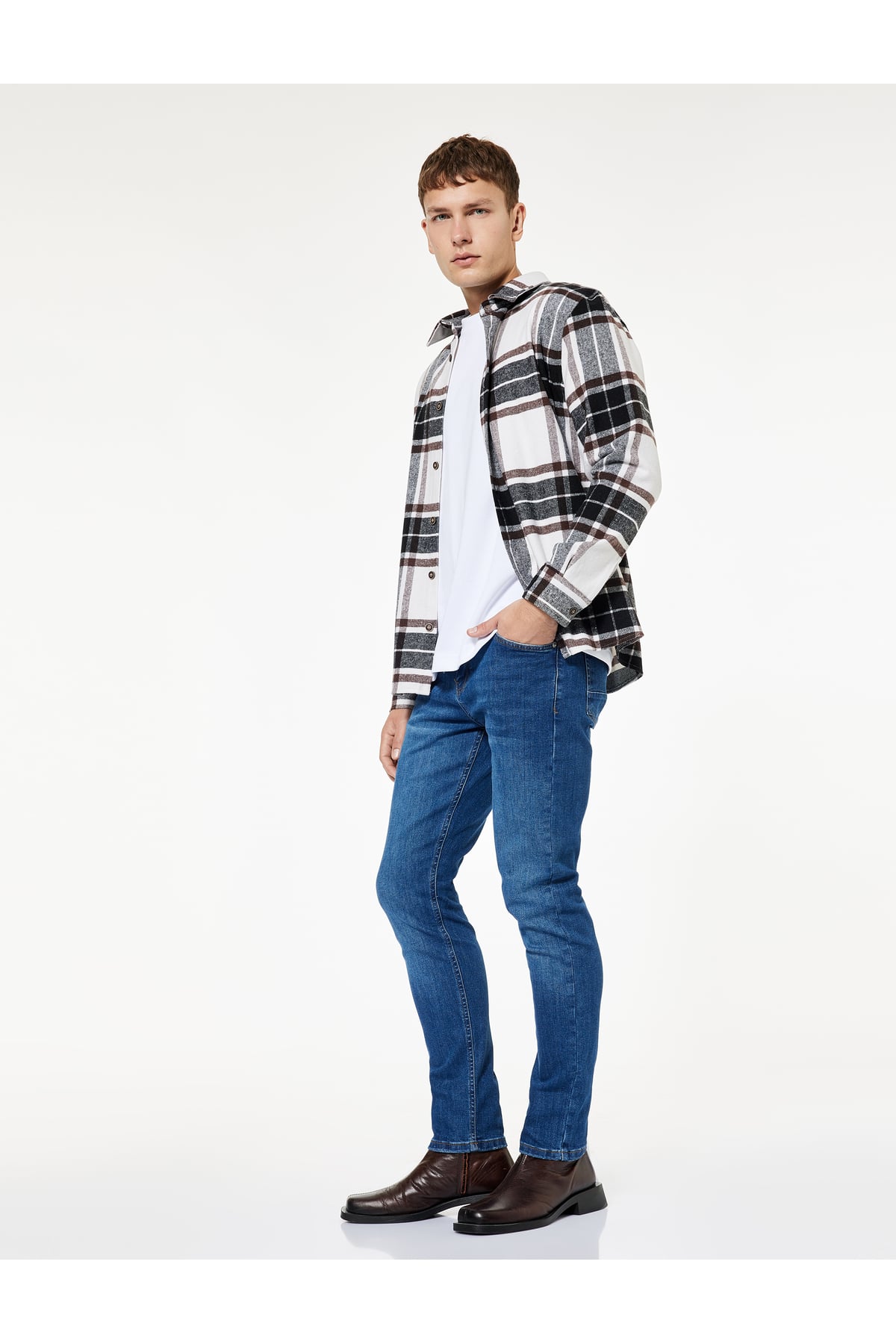 Pamuklu Normal Bel Slim Fit Jean Pantolon - Brad Jean