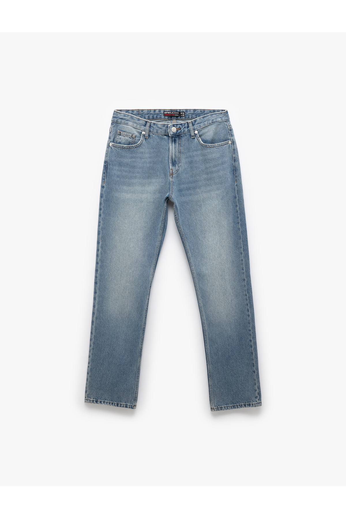 Pamuklu Normal Bel Straight Fit Jean Pantolon - Mark Jean