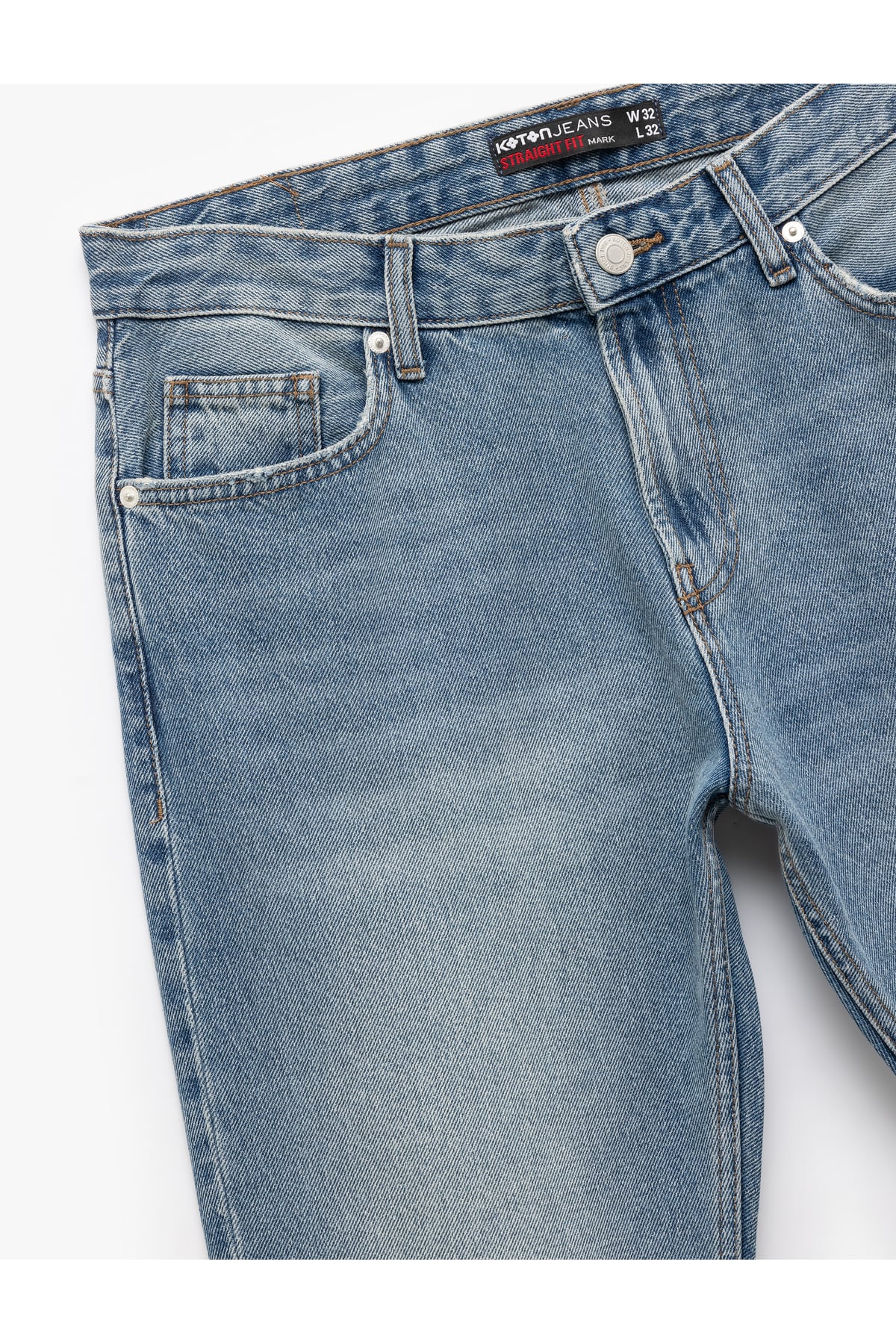 Pamuklu Normal Bel Straight Fit Jean Pantolon - Mark Jean