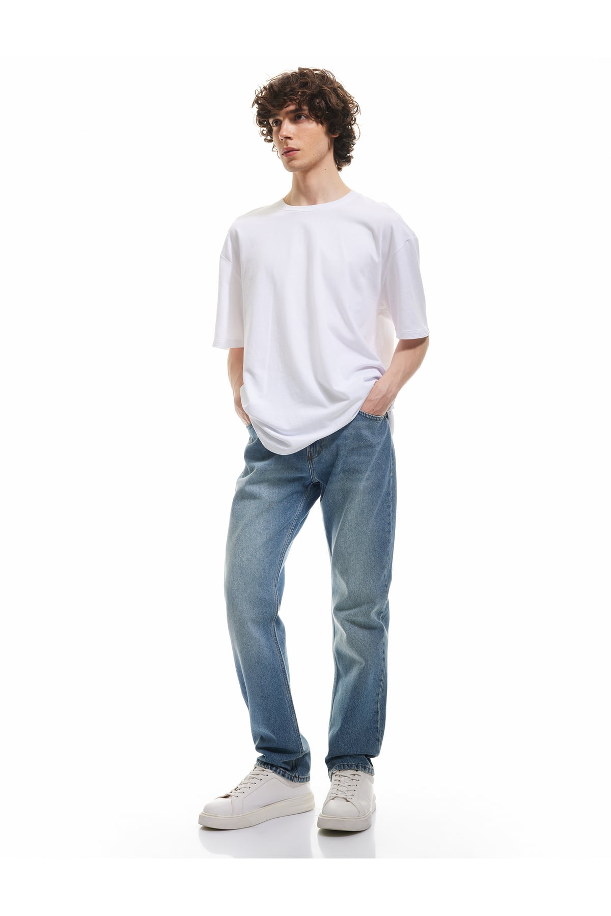 Pamuklu Normal Bel Straight Fit Jean Pantolon - Mark Jean