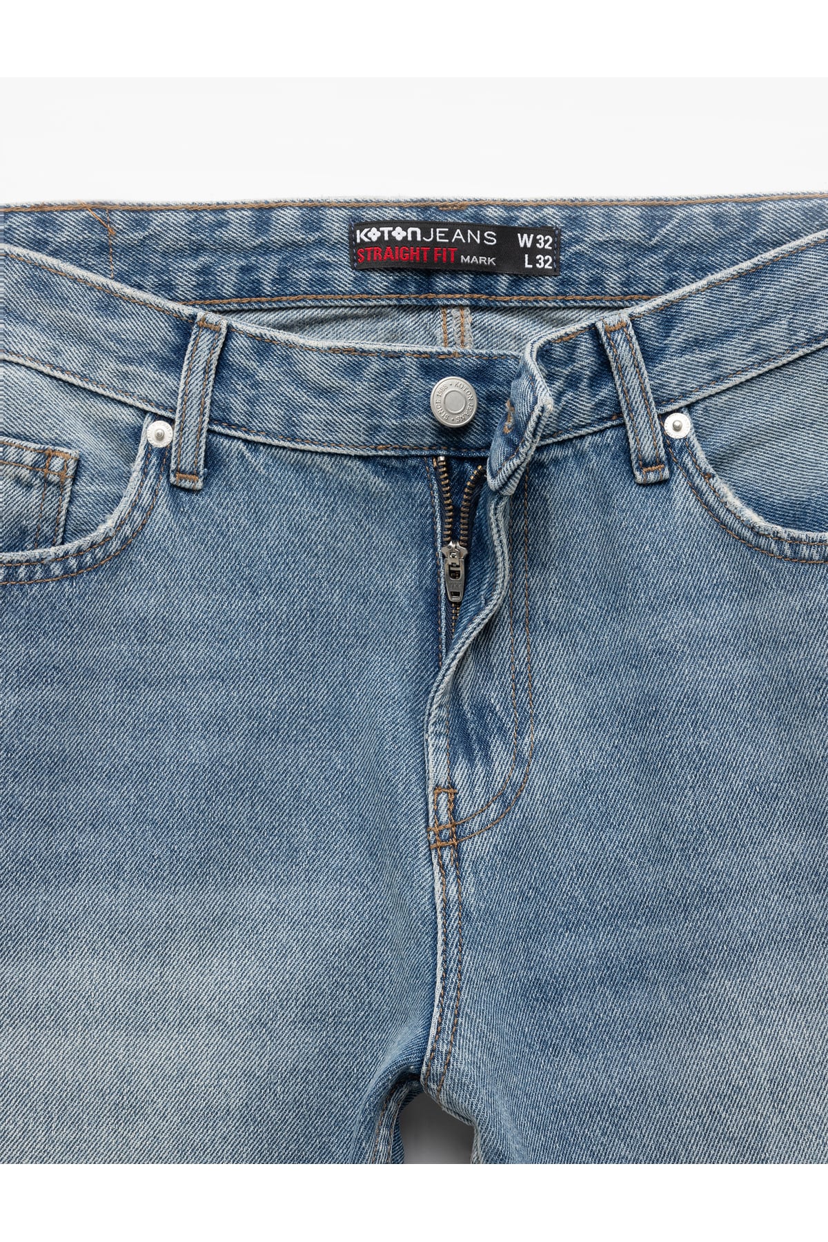 Pamuklu Normal Bel Straight Fit Jean Pantolon - Mark Jean