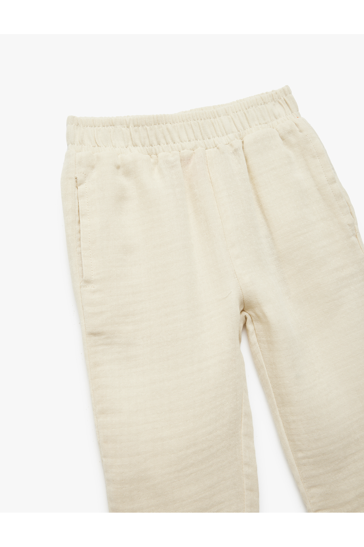 Pamuklu Oversize Beli Lastikli Pantolon