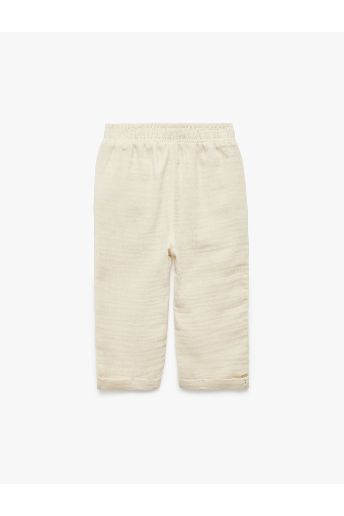Pamuklu Oversize Beli Lastikli Pantolon