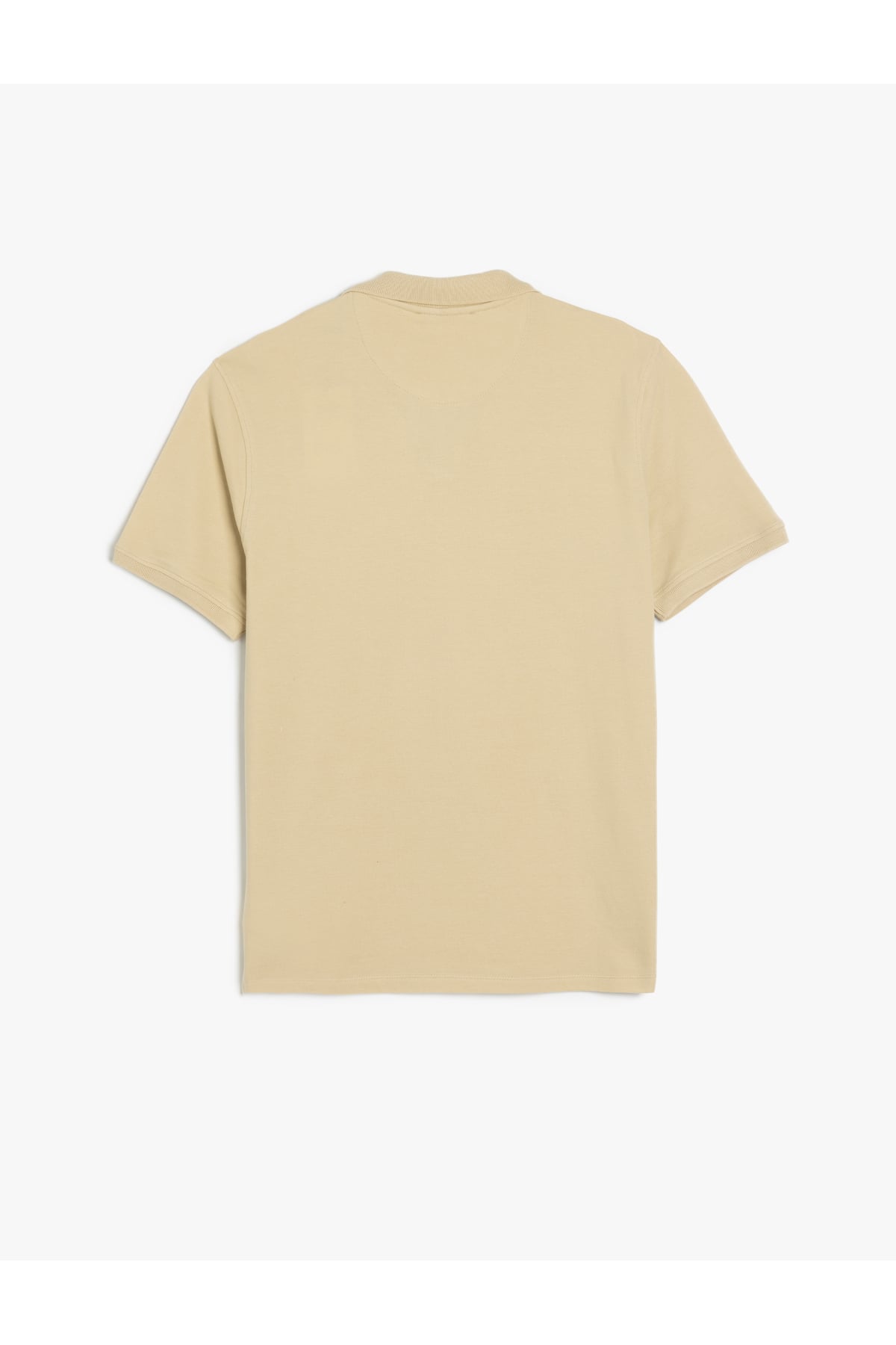 Pamuklu Pike Kumaş Kısa Kollu Regular Fit V Yaka Polo Tişört