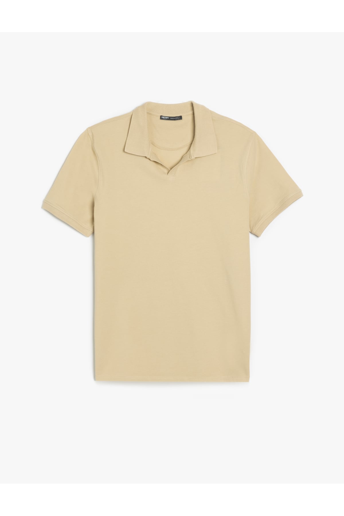 Pamuklu Pike Kumaş Kısa Kollu Regular Fit V Yaka Polo Tişört