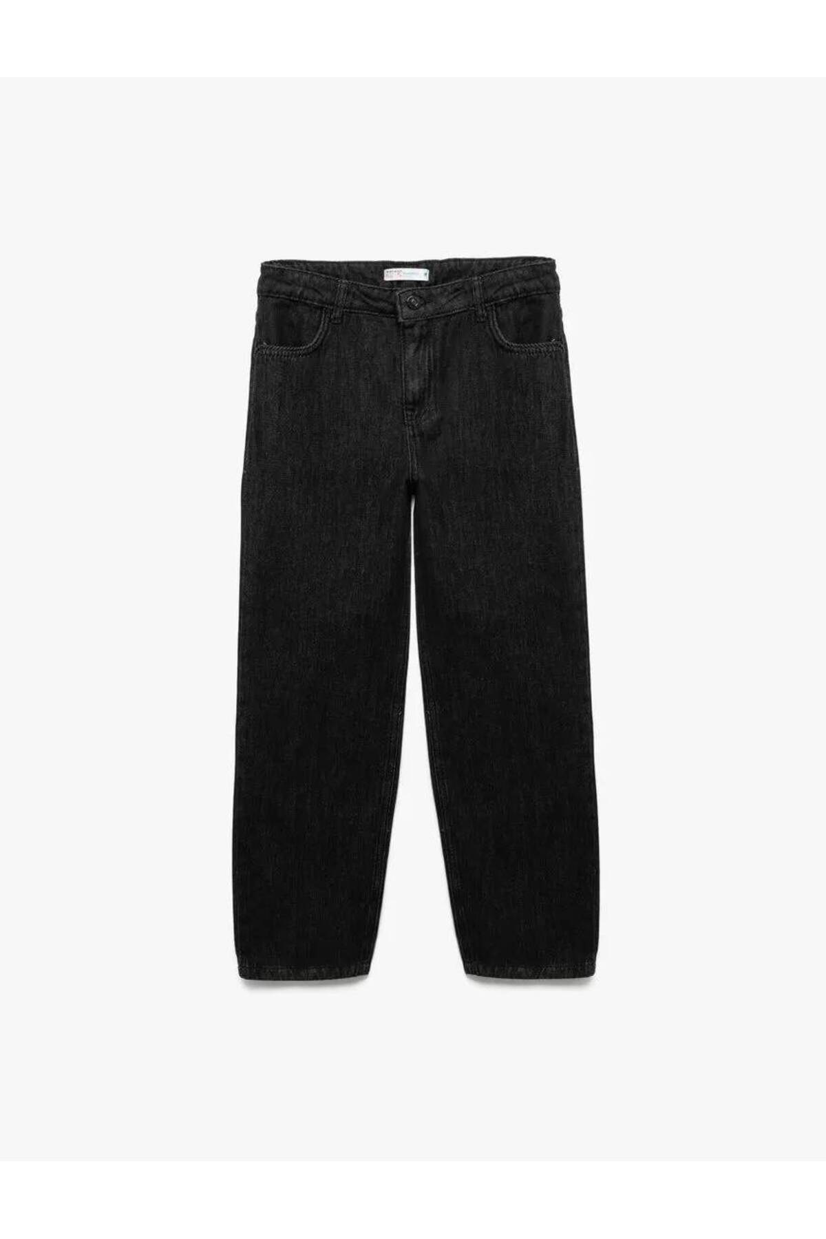 Pamuklu Rahat Kesim Denim Pantolon