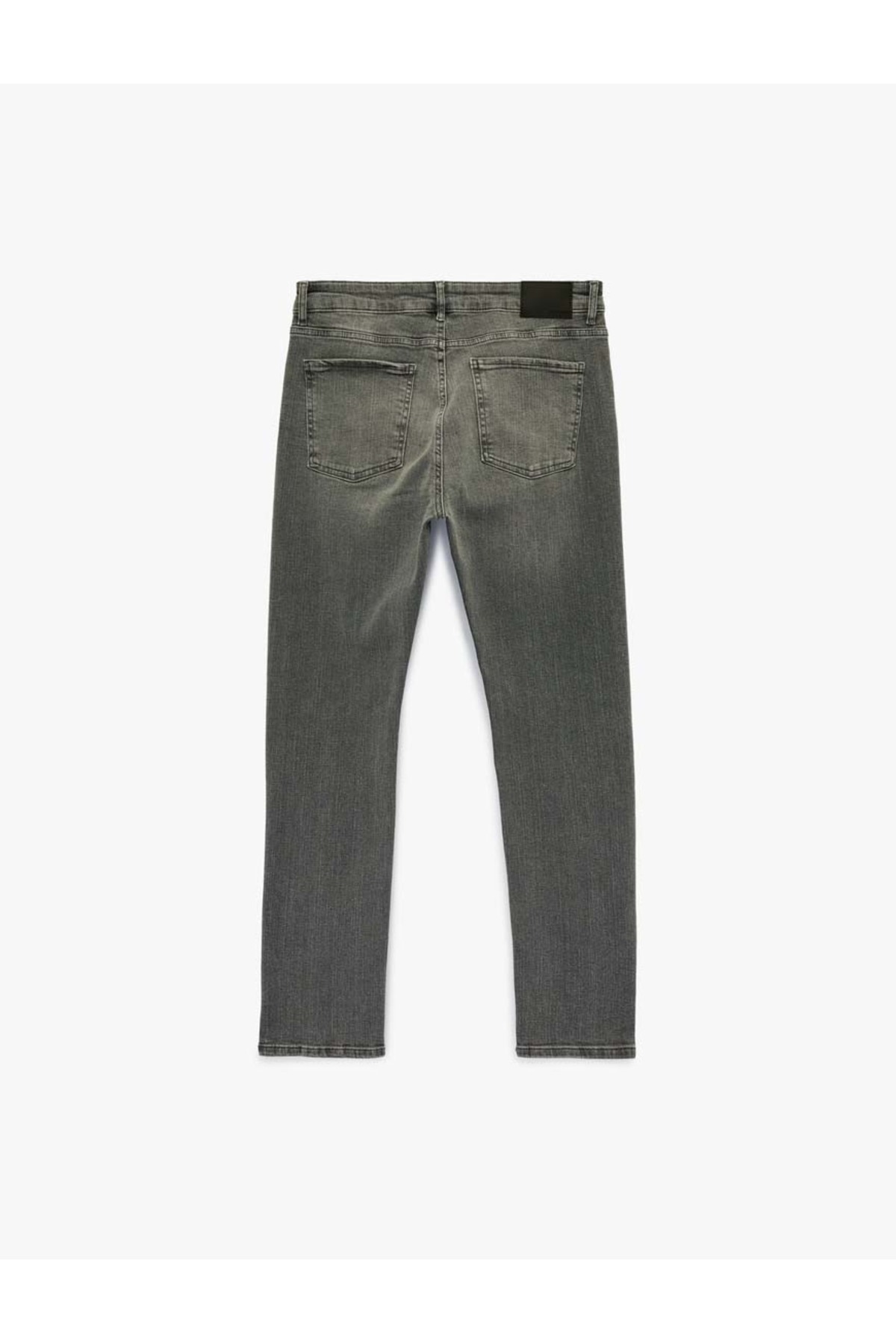 Pamuklu Slim Fit Gri Erkek Jean Pantolon 6SAM40056ND