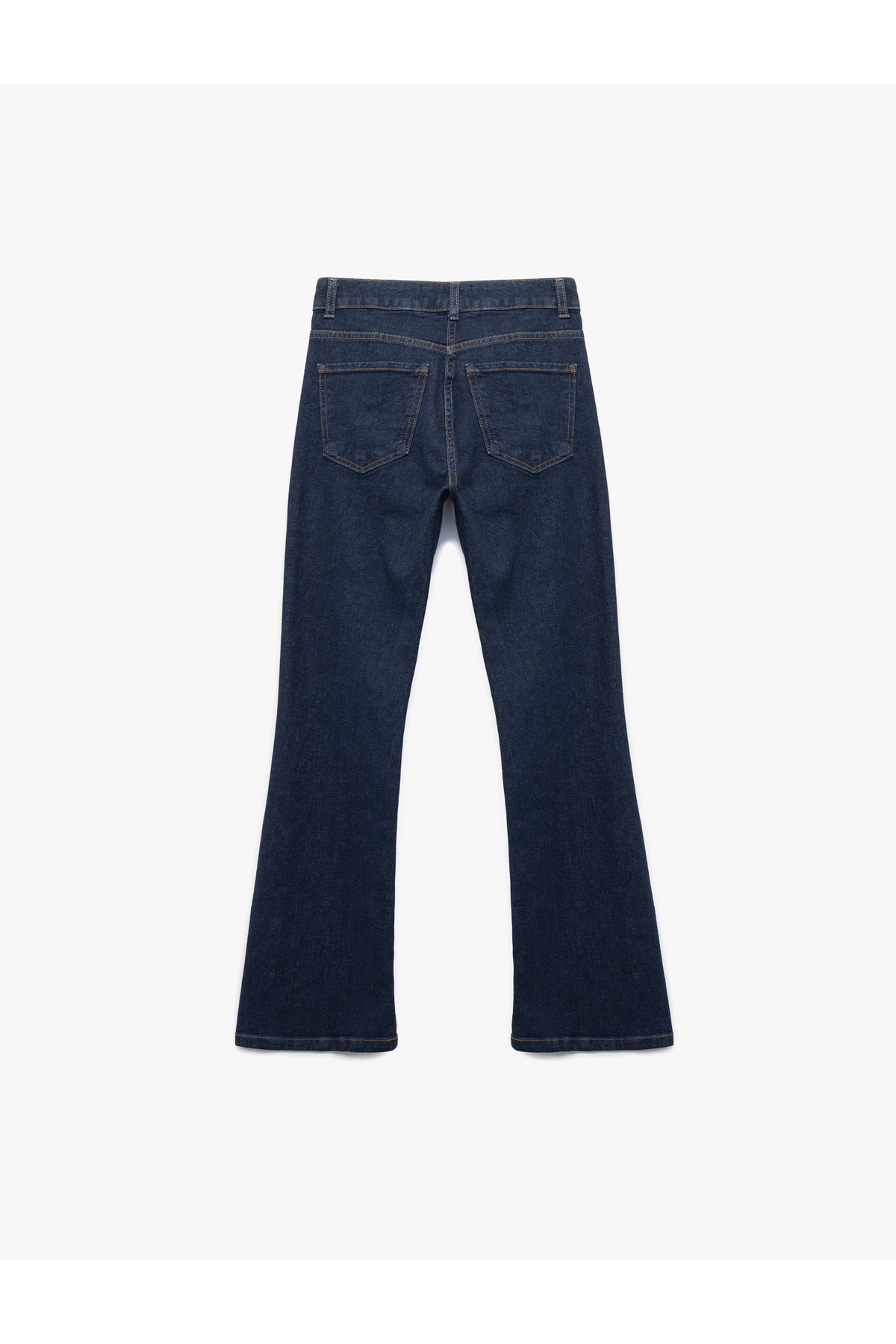 Pamuklu Yüksek Bel Dar Kalıp İspanyol Paça Jean Pantolon - Flare Jeans
