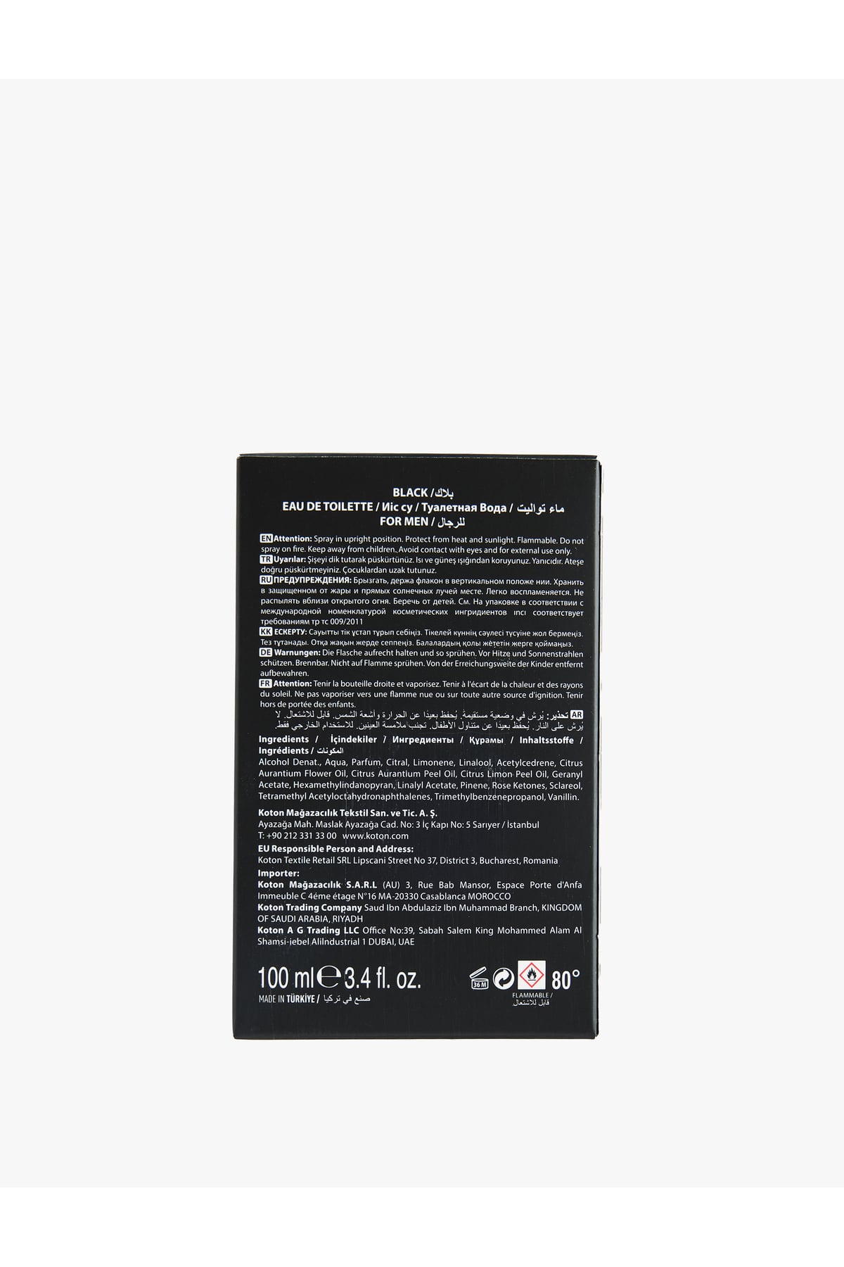 Parfüm Black 100 ML