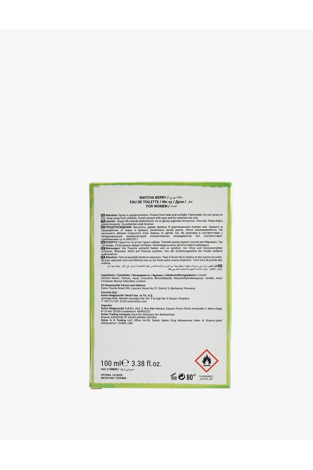 Parfüm Matcha Berry 100 ML