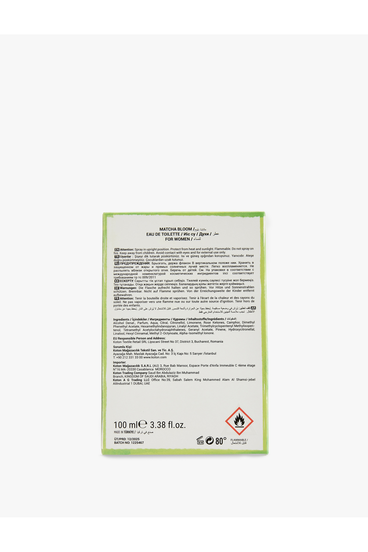 Parfüm Matcha Bloom 100 ML