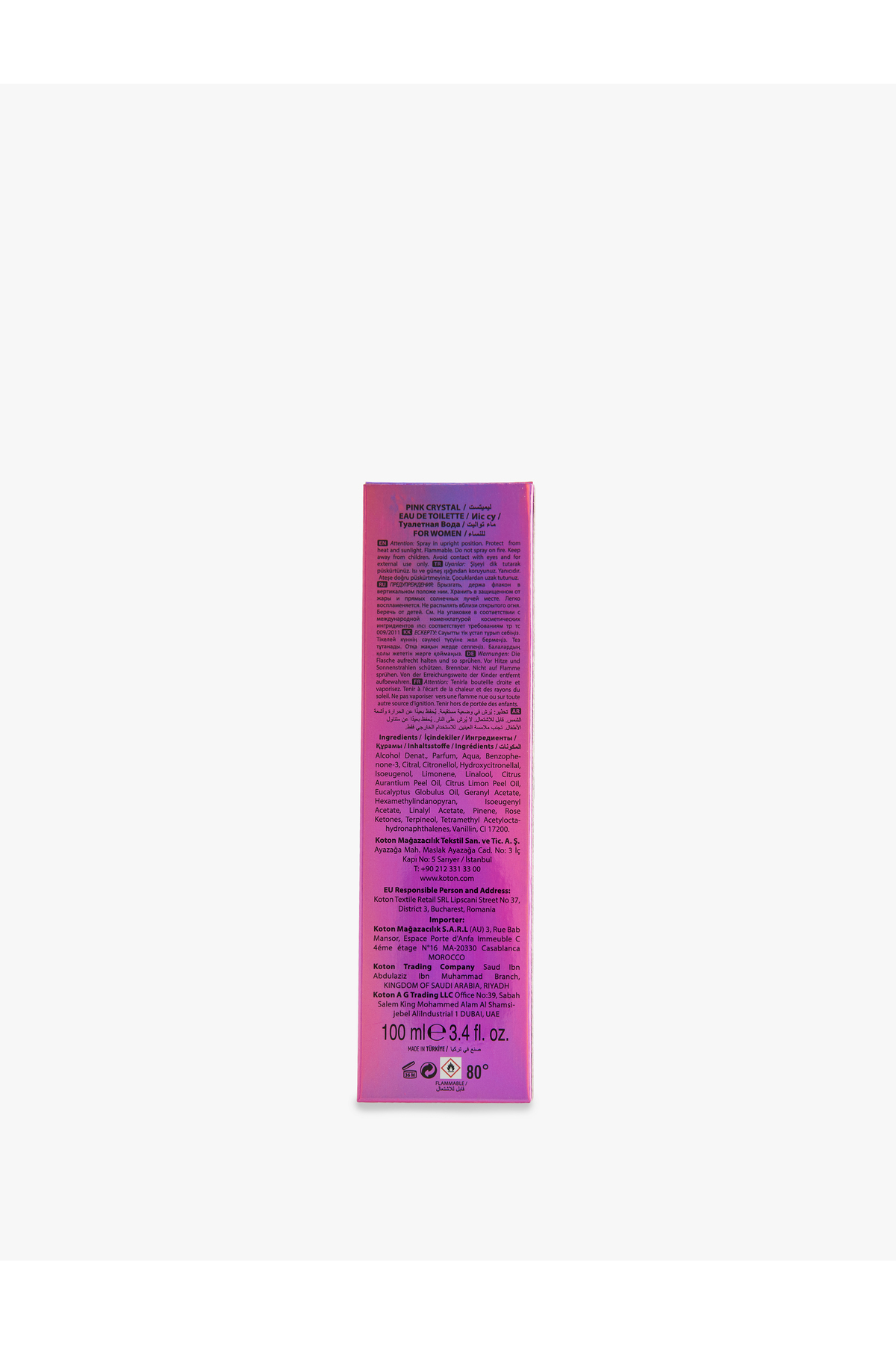 Parfüm Pink Crystal 100 ML