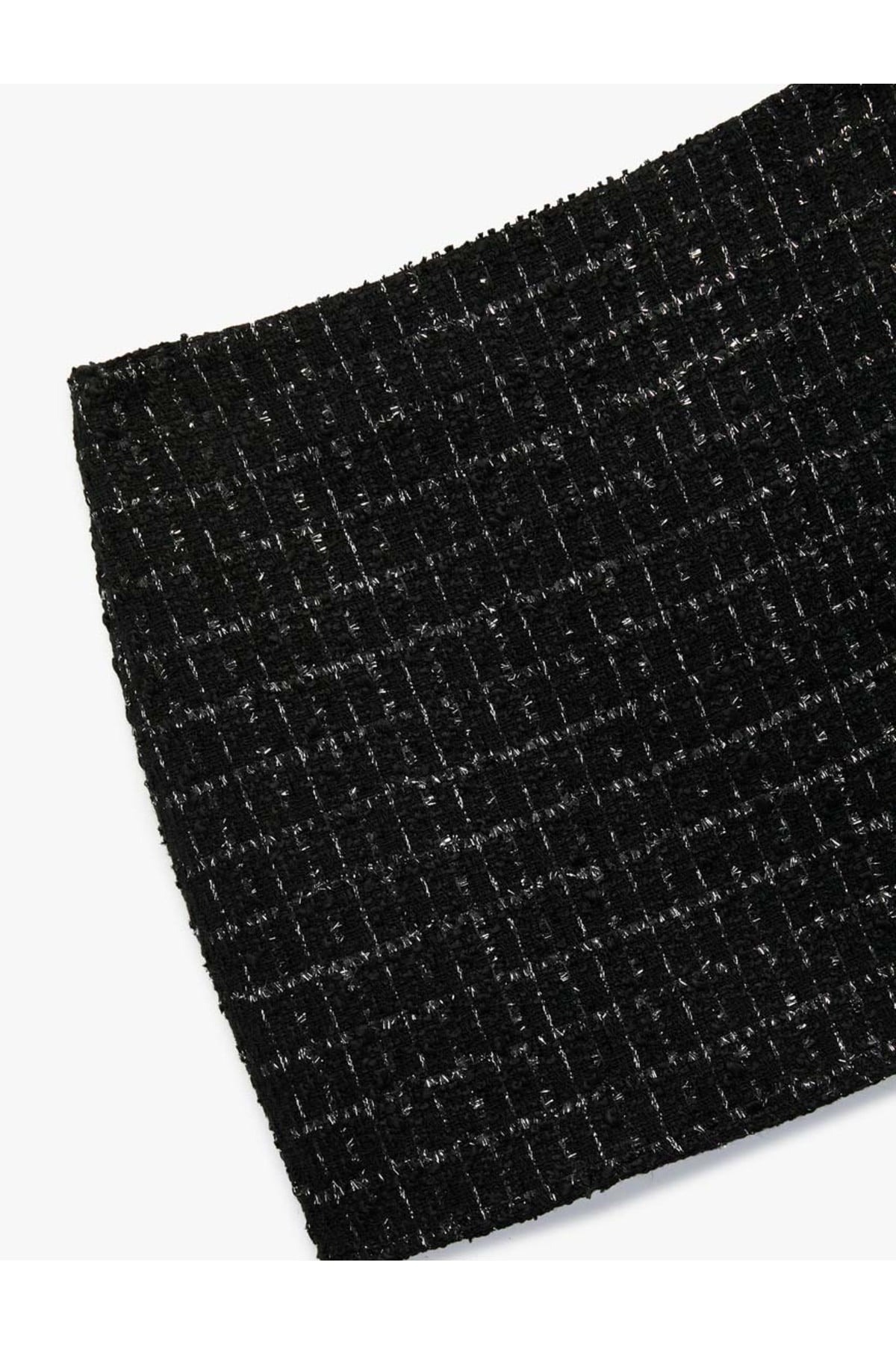 Parıltılı A Kesim Mini Tüvit Etek