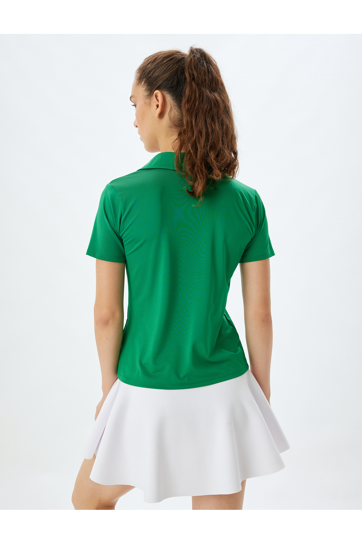 Polo Yaka Kısa Kollu Slim Fit Spor Tişört