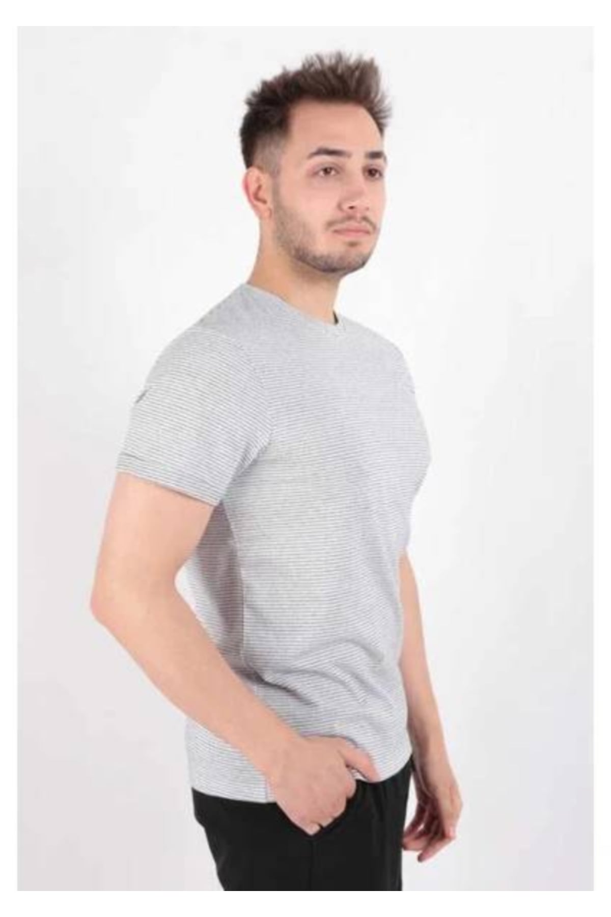 Polo Yaka Regular Fit Pamuklu Dokulu Tişört