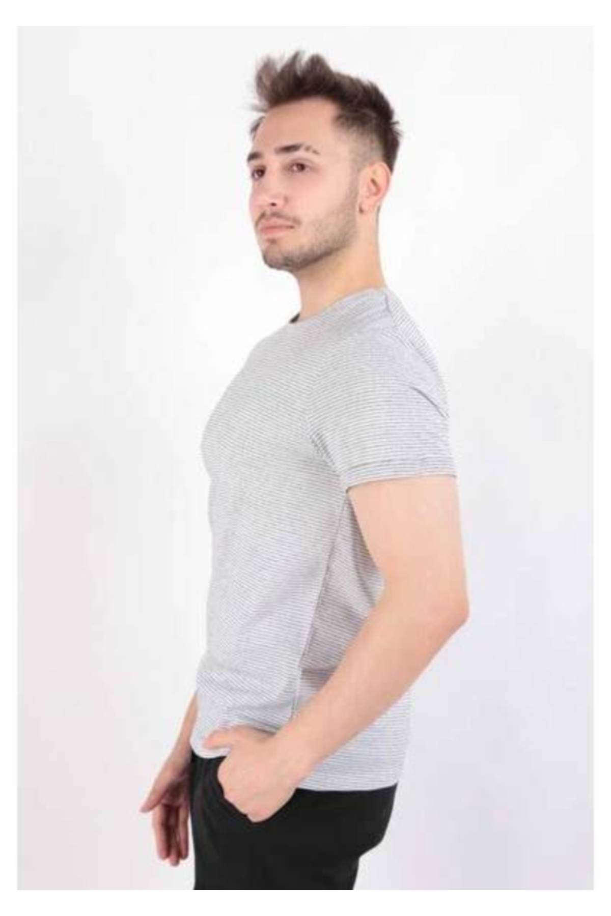 Polo Yaka Regular Fit Pamuklu Dokulu Tişört