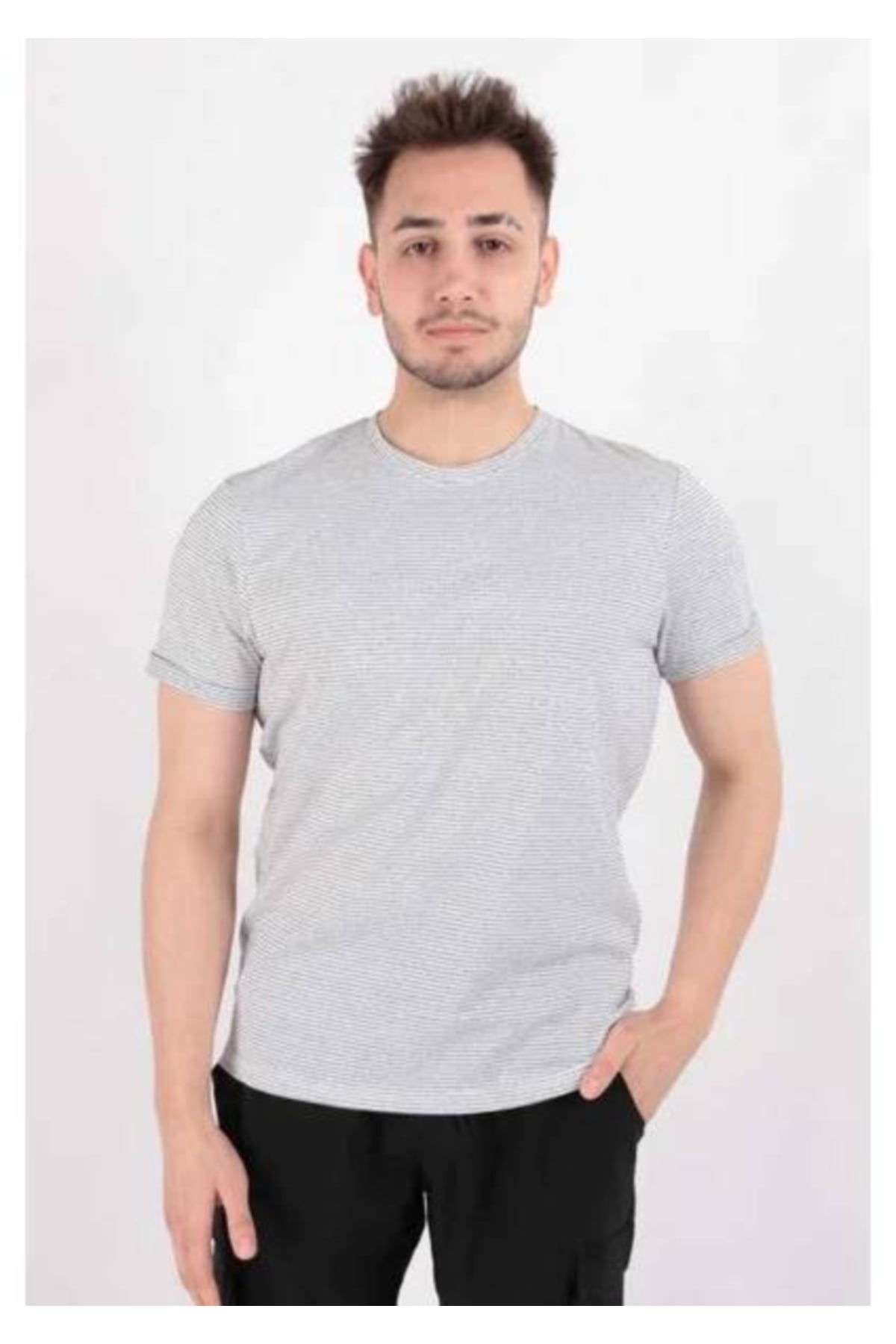 Polo Yaka Regular Fit Pamuklu Dokulu Tişört