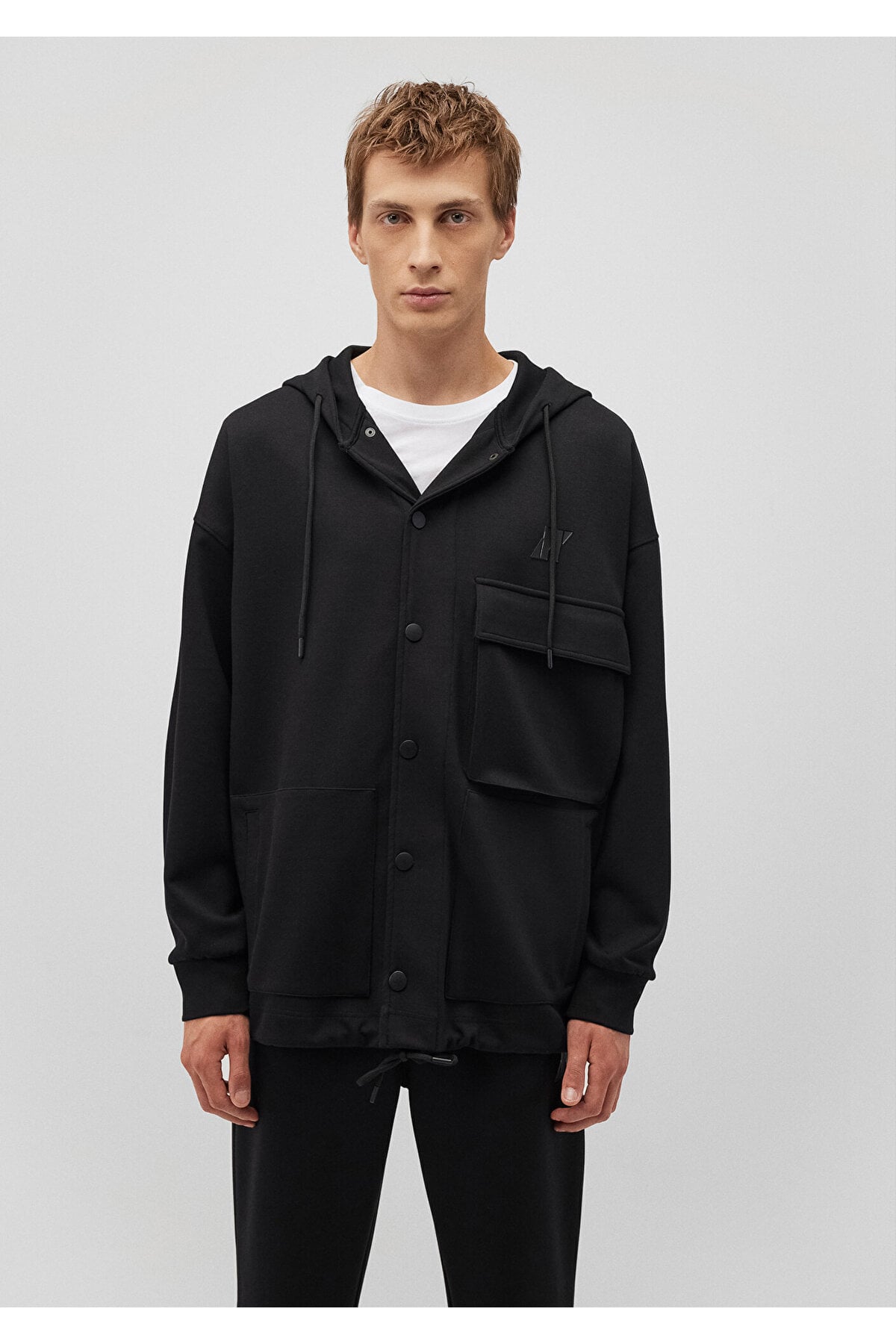 Pro Kapüşonlu Siyah Sweatshirt 0S10291-71379