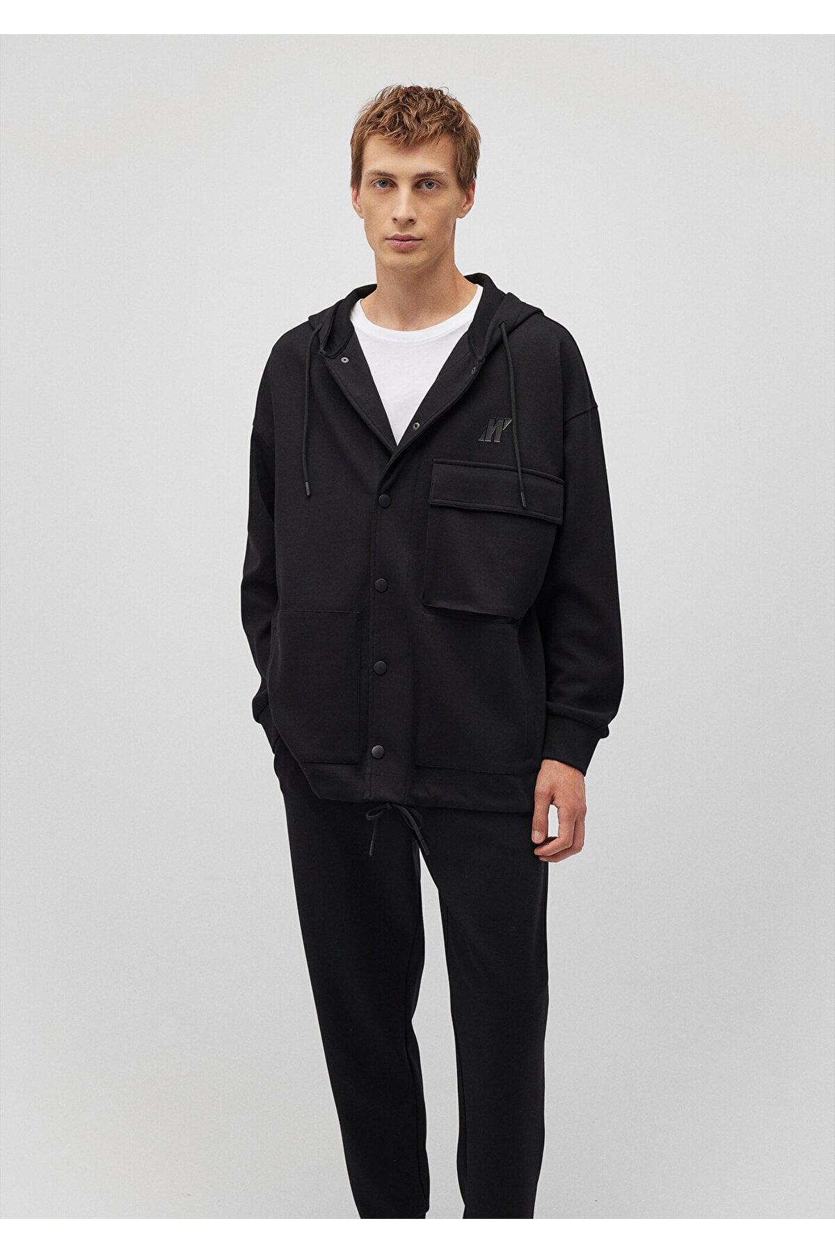 Pro Kapüşonlu Siyah Sweatshirt 0S10291-71379