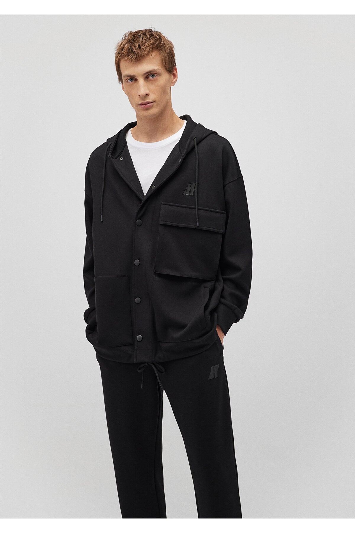 Pro Kapüşonlu Siyah Sweatshirt 0S10291-71379