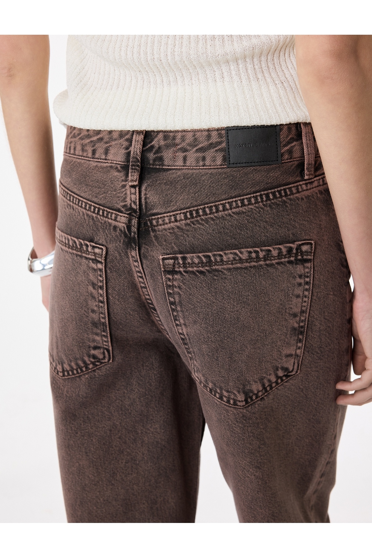 Rahat Kalıp Yıkamalı Düğmeli Cepli Baggy Denim Pantolon - Baggy Jeans