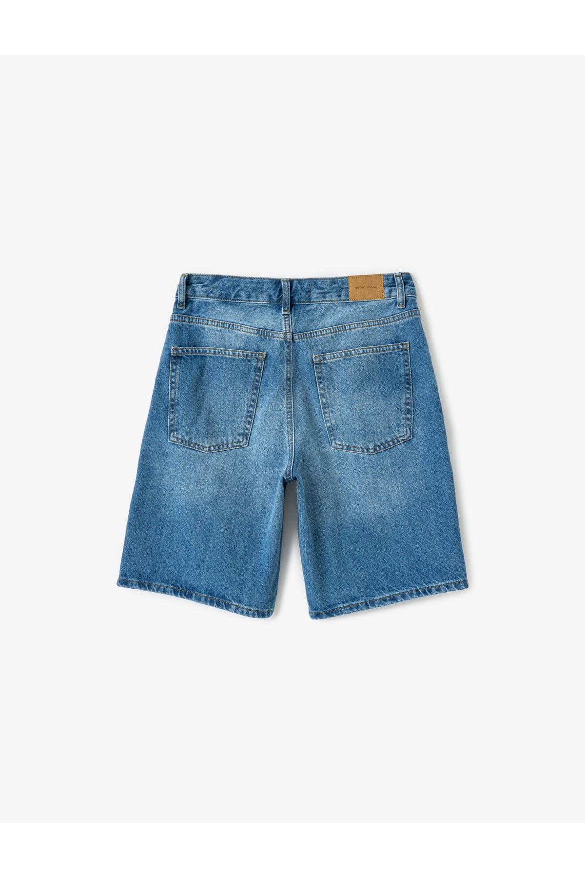 Rahat Kesim Normal Bel Denim Şort