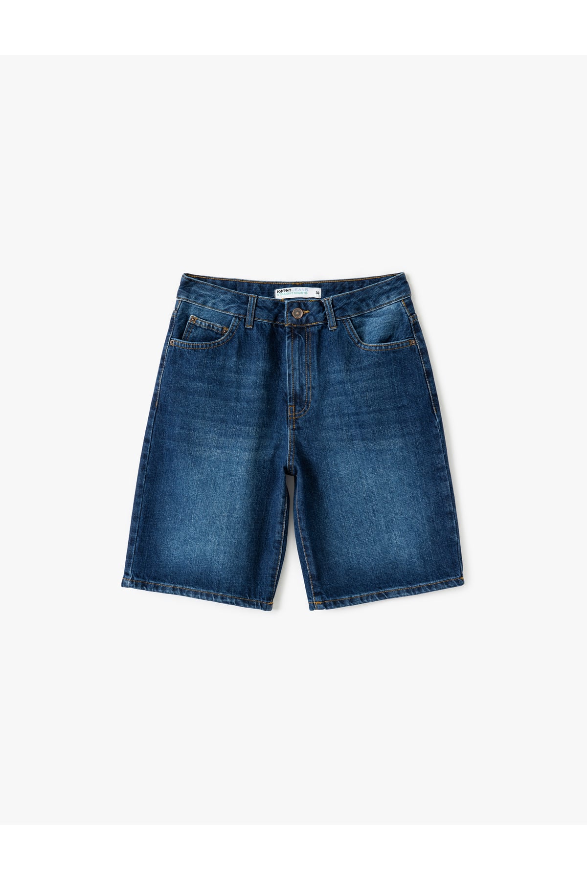 Rahat Kesim Normal Bel Denim Şort