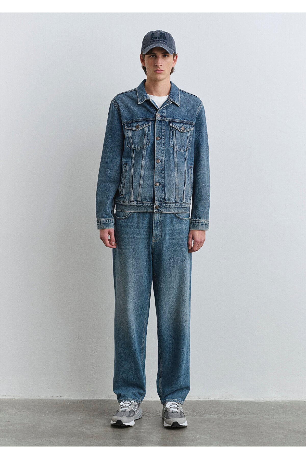 Ray Classic Denim Vintage İndigo Mavisi Jean Ceket 0110273-89412