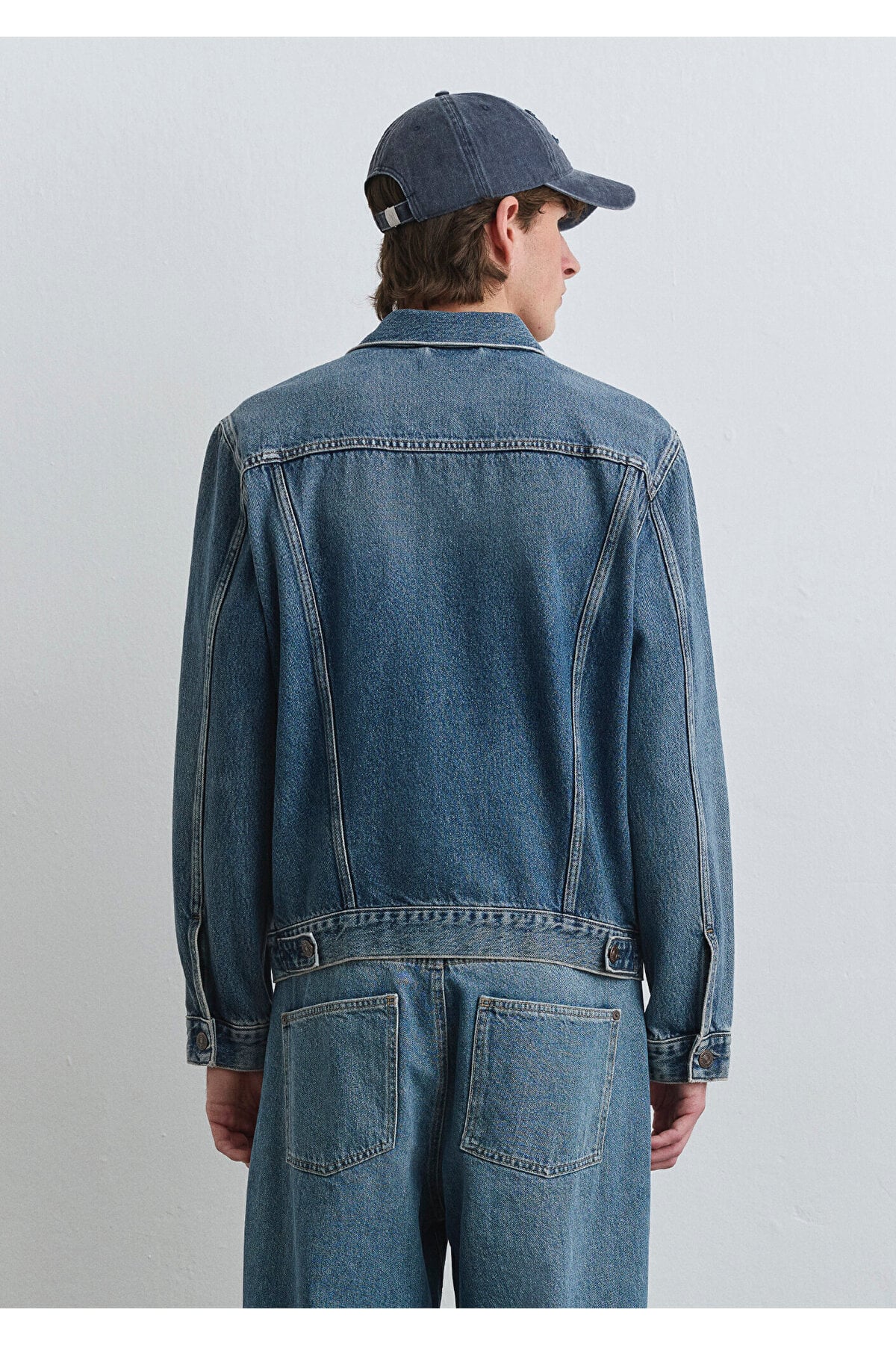 Ray Classic Denim Vintage İndigo Mavisi Jean Ceket 0110273-89412