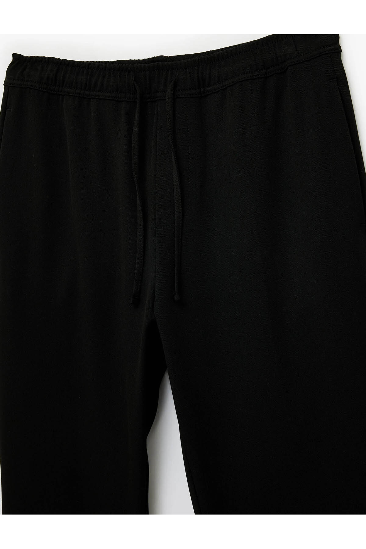 Regular Fit Cepli Beli Bağcıklı Kumaş Pantolon
