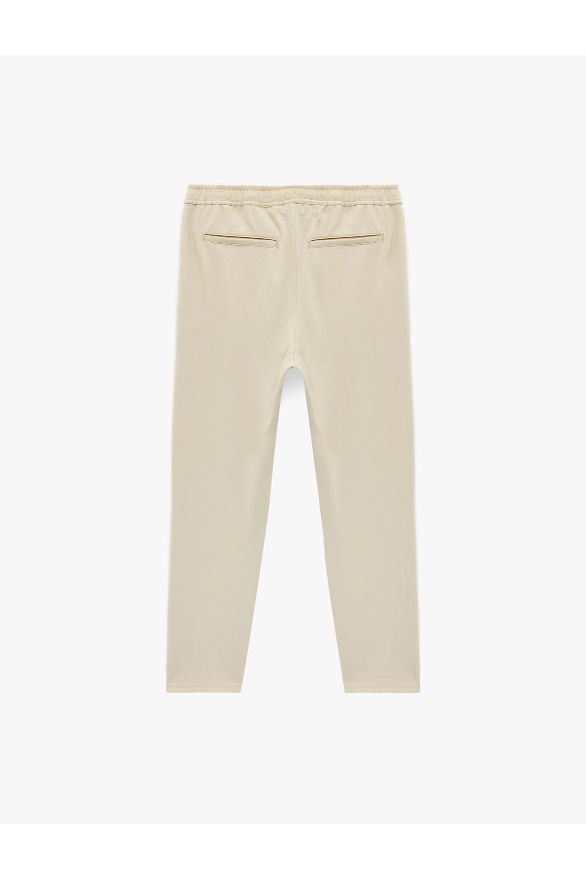 Regular Fit Cepli Beli Bağcıklı Kumaş Pantolon