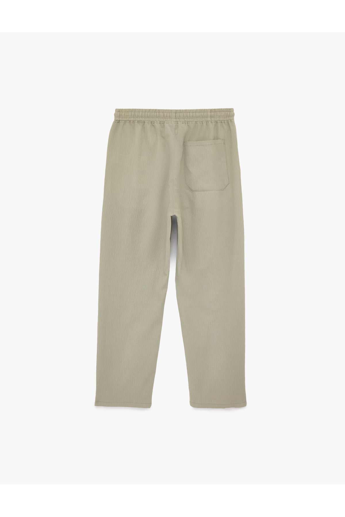 Regular Fit Cepli Krinkıl Beli Bağcıklı Chino Pantolon