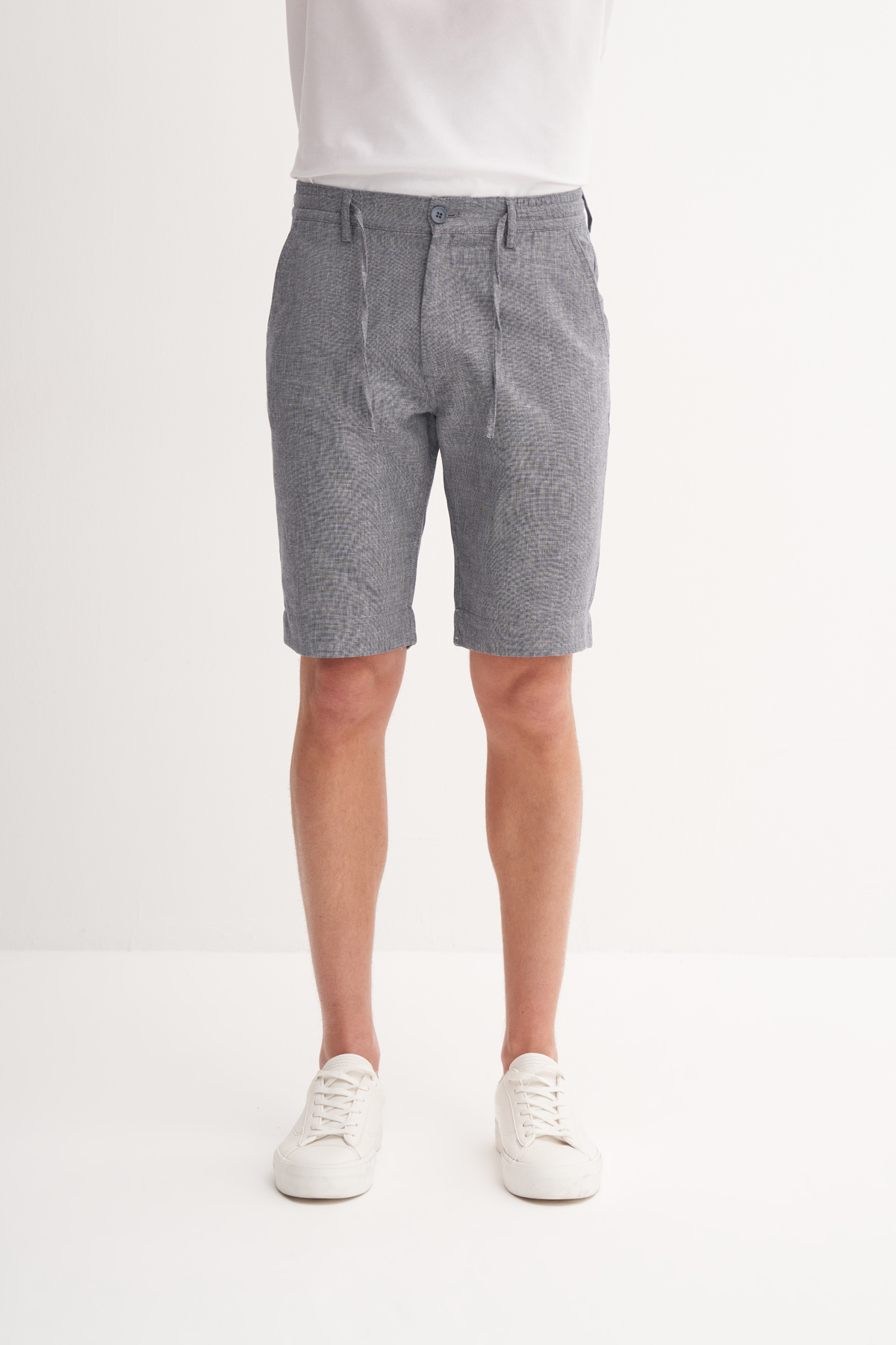 Regular Fit Düz Paça Bermuda Şort